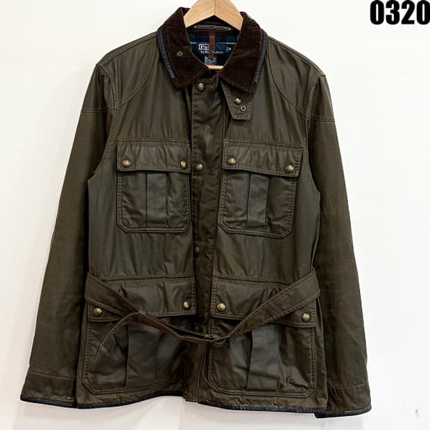 폴로 랄프로렌 정품 왁스 코튼 필드 자켓 M 0320