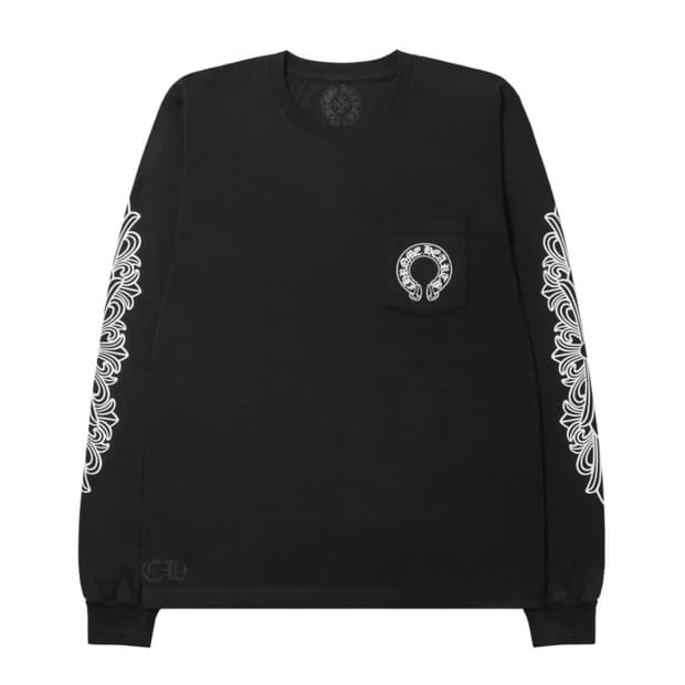 크롬하츠 홀스슈 롱슬리브 티셔츠 블랙 XXL