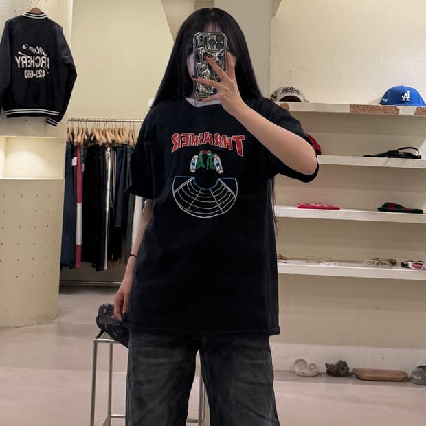 트레셔 닌자거북이 그래픽 반팔 티셔츠 U1703