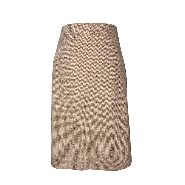 막스마라 딥베이지 헤링본 스커트 66