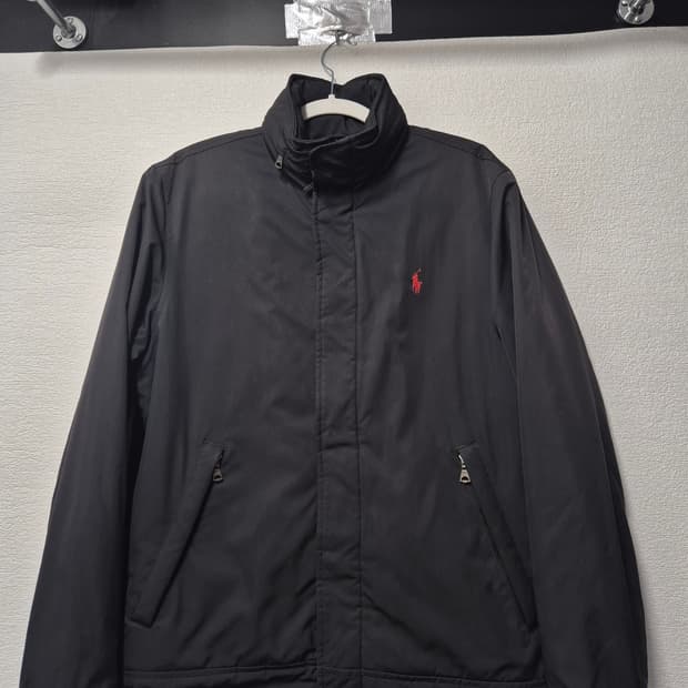 폴로 기모 블랙 히든후드 페리 자켓 / 100(정품)