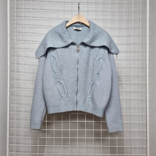 MINE 마인 세일러카라 니트가디건
