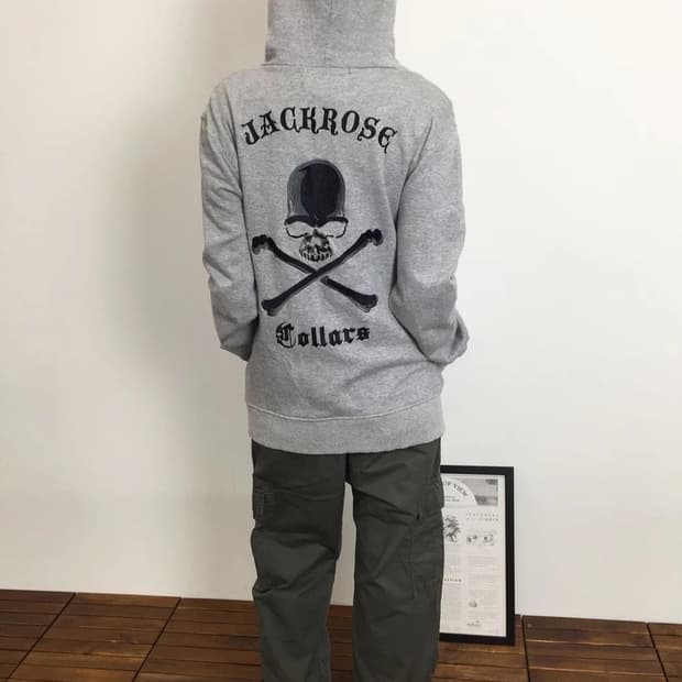 JACKROSE x COLLARS Stud Skull Hoodie