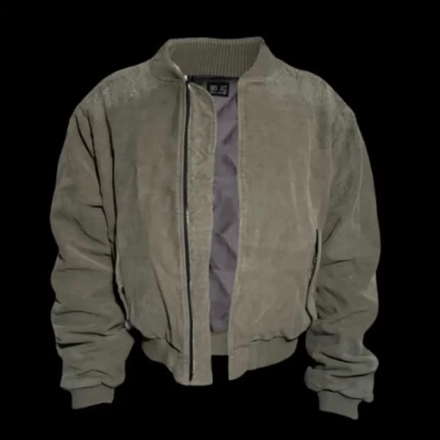 EMOSTANCECLUB MOLESKIN DESTROYED BOMBER