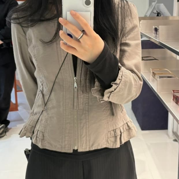 오야스미 빈티지 셔링 자켓