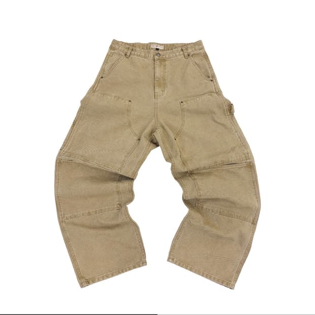 [2] 아오이로 커티드 더블니 팬츠 - 탄 2026