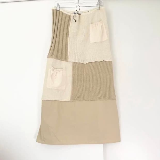 자라패치워크 스커트