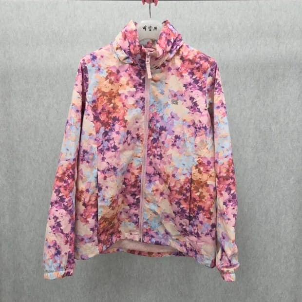 여성 90 코오롱 플라워 바람막이 자켓