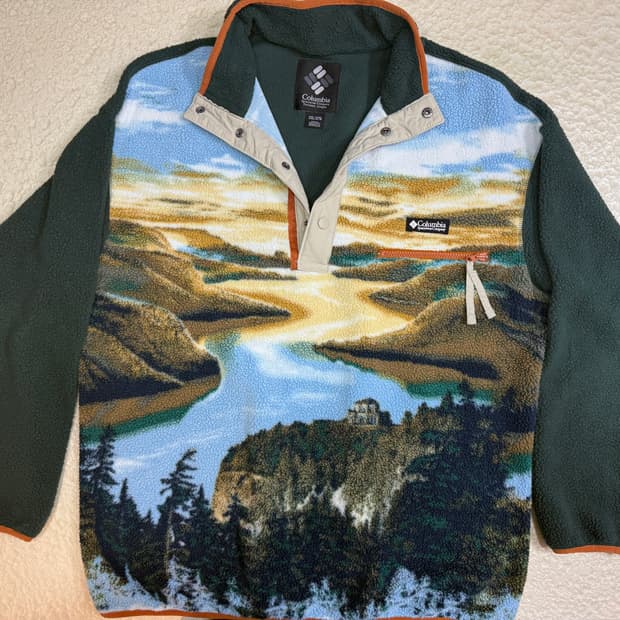 Columbia Tree Pattern Fleece 