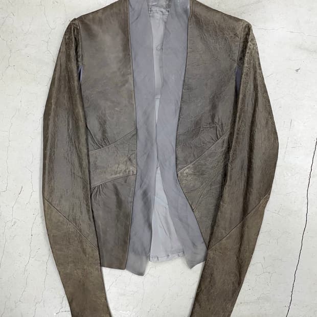 Rick Owens 2010 Sheepskin Silk Jacket