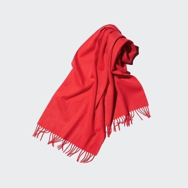 유니클로 캐시미어 머플러 레드(국내 미출시)