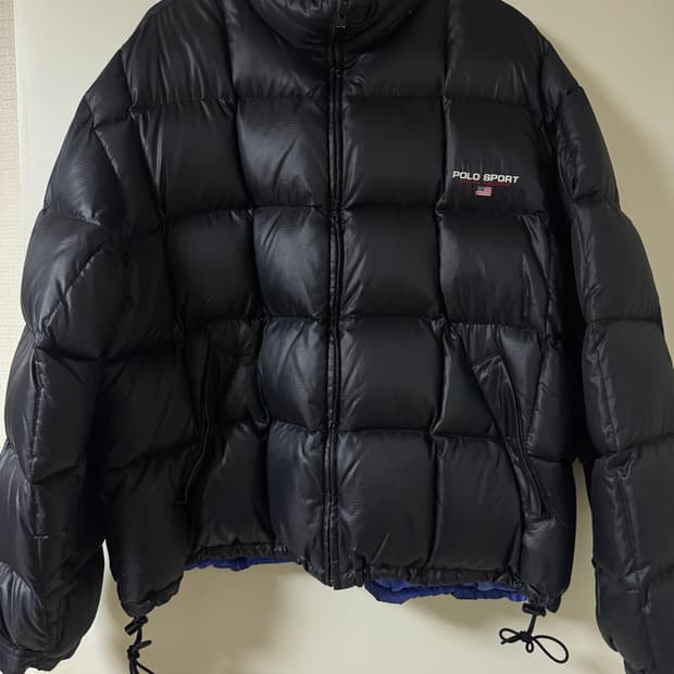 빈티지 폴로 스포츠 덕다운 패딩 자켓