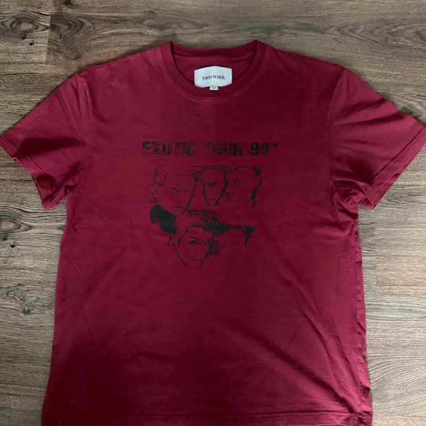 Tour 94 Garment Dyeing T-shirt_ Red Pigm