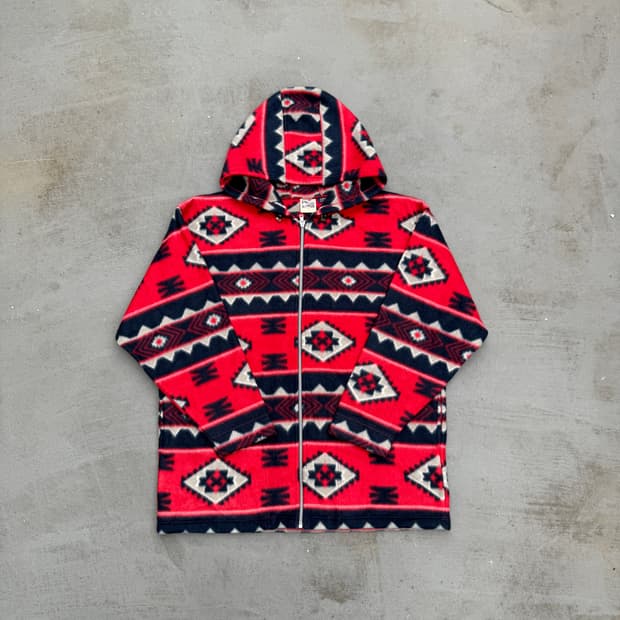로코 아일랜드 나바호 후리스 후드집업