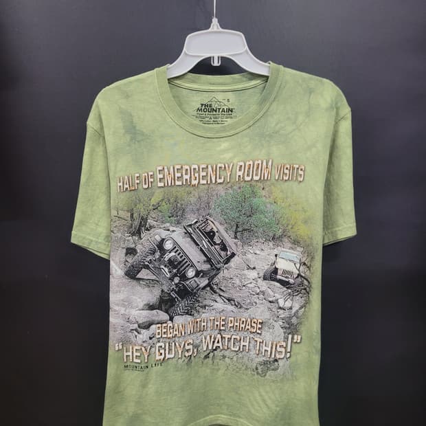 The Mountain 빈티지 프린팅 셔츠