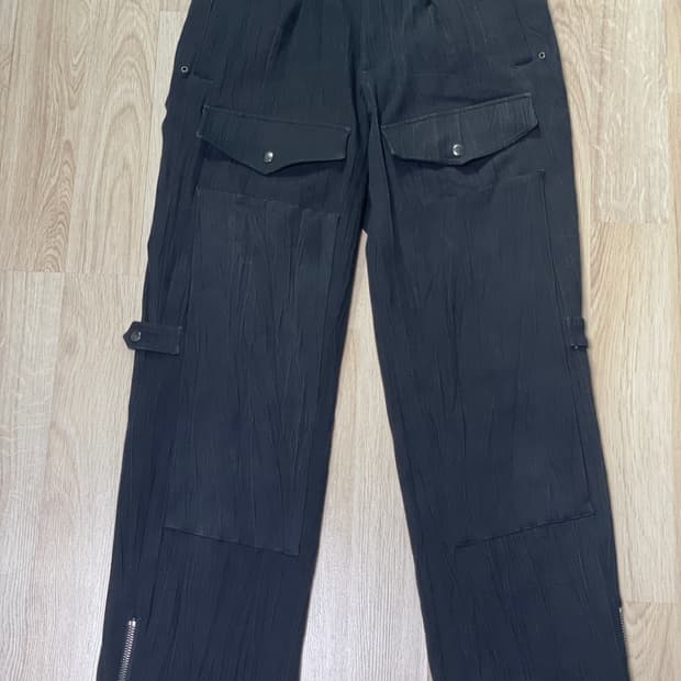 앤더슨벨 Paulen 데님 카고 팬츠 블랙 44size (30)