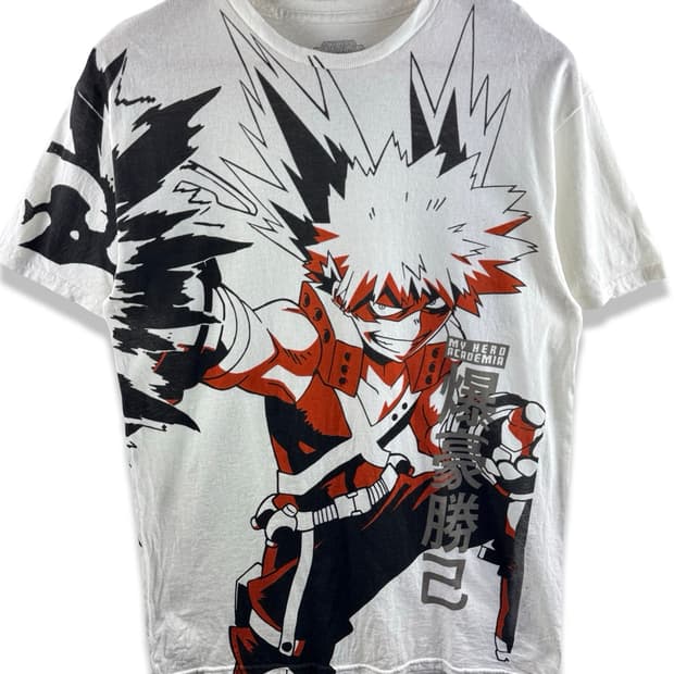 나의히어로 아카데미아 바쿠고 프린팅 티셔츠2635