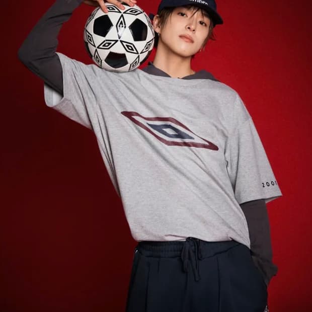 아사히 엄브로 반팔 티셔츠 M [Umbro X Asahi Hamada]