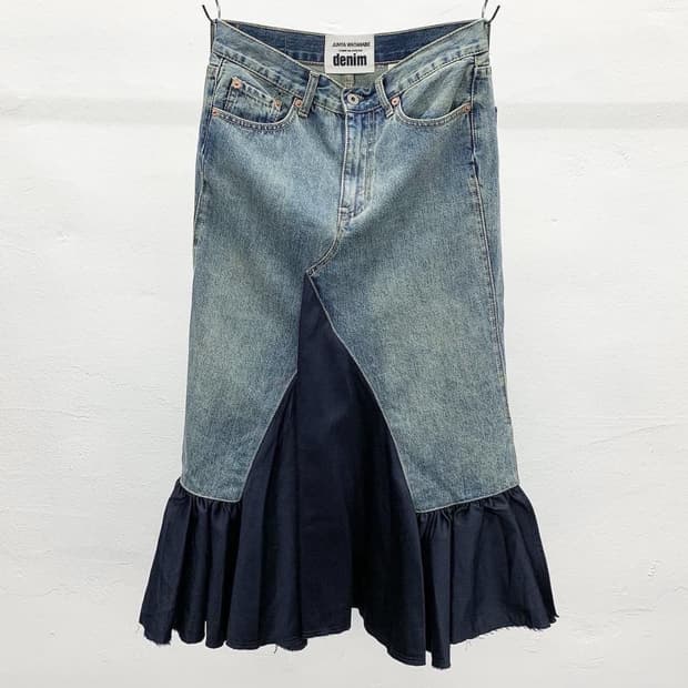 준야 와타나베 데님 스커트 S