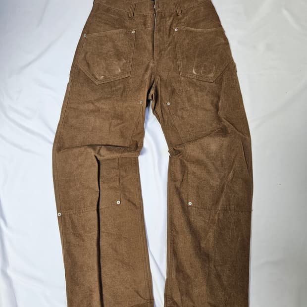 WMC 빈티지 카펜더 카고 워크팬츠 코튼 데님 바지 워싱 와이드 30