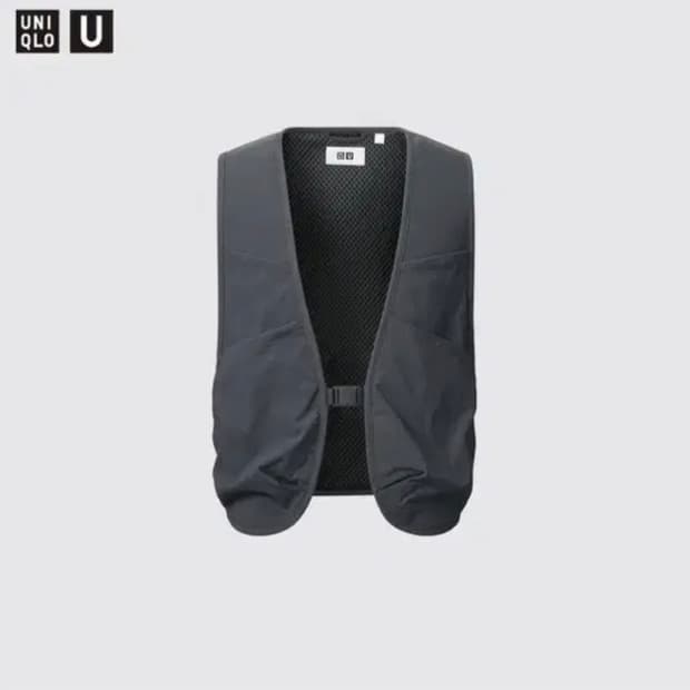 유니클로U 유틸리티베스트 다크그레이