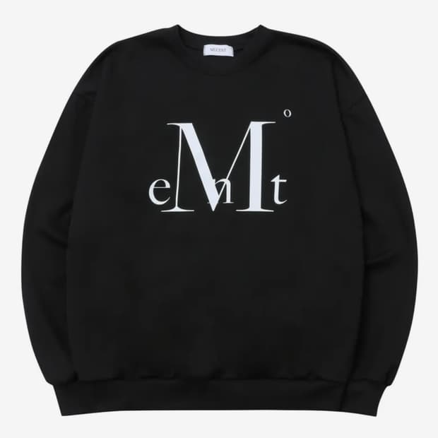 무센트 빅 로고 루즈핏 롱슬리브 맨투맨