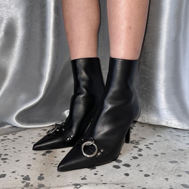 R13 가죽 사이드 힐 하네스 부츠 새상품