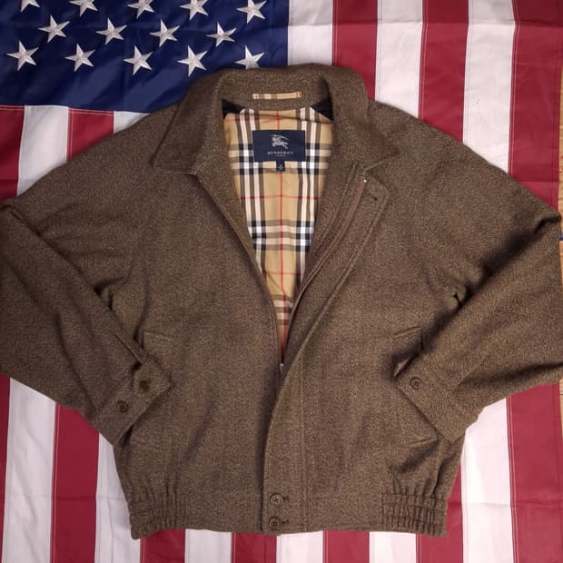 새제품 오리지날 미국제조 버버리 울 헤링턴 자켓