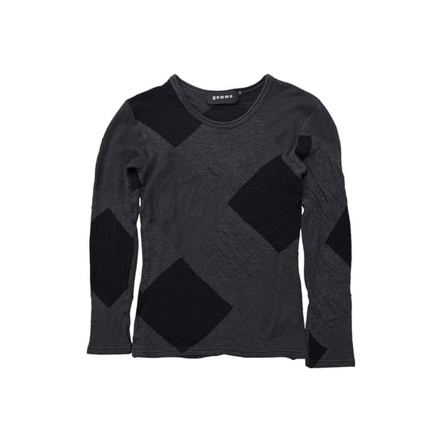 Gomme crinkle long sleeve top