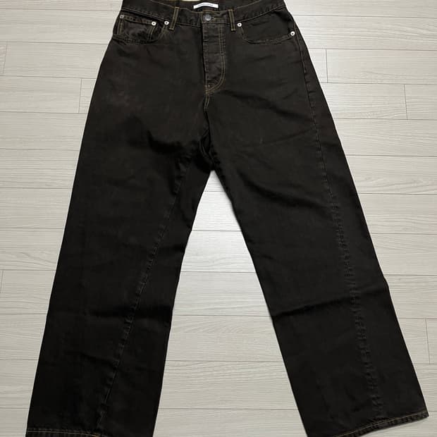 썬플라워 와이드 트위스티드 데님 빈티지 브라운 30/32