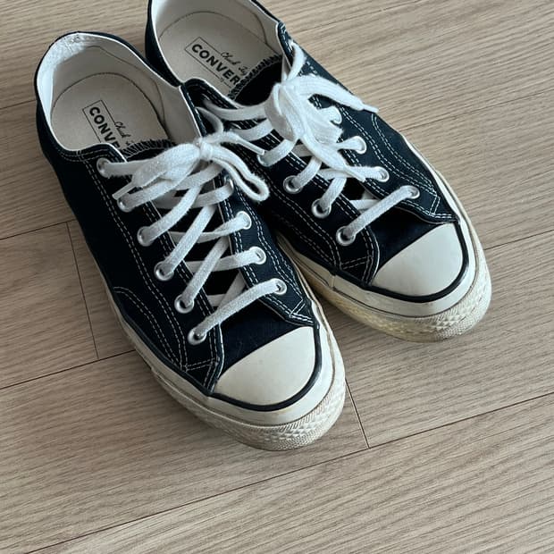 컨버스 척70 로우 블랙 260 