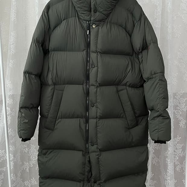 110) 몽벨 구스다운 롱패딩 카키