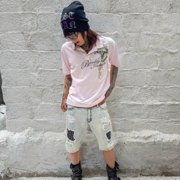 Roxy - Stud Distressed Denim Shorts