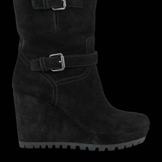 [35/230] PRADA 프라다 스포츠 카프스킨 스웨이드 버클 앵클부츠