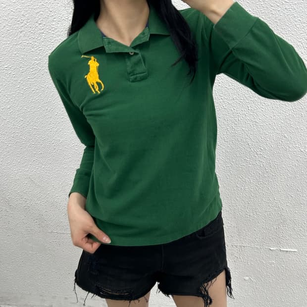 폴로 랄프로렌 골드포니 그린 pk긴팔 M
