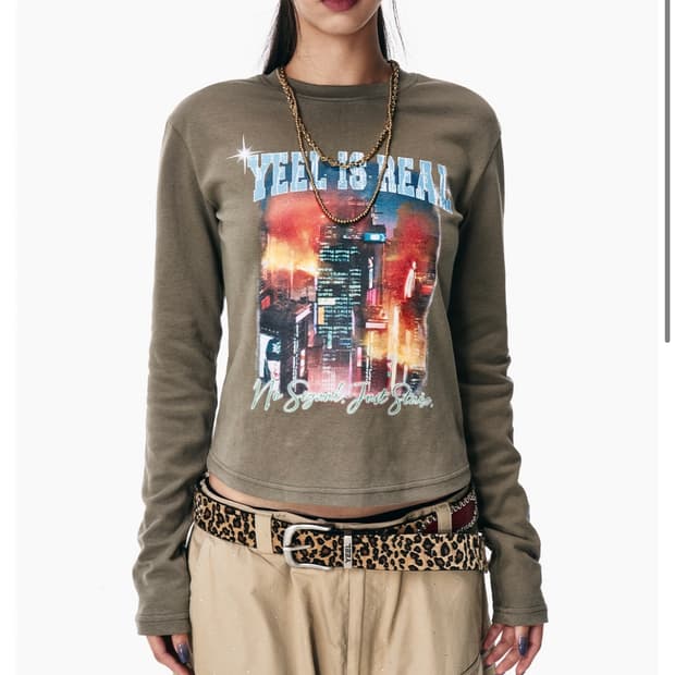 YEEL 카키 롱슬리브