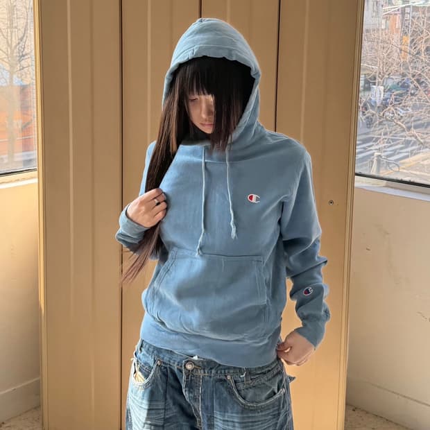 챔피온 리버스위브 후드티