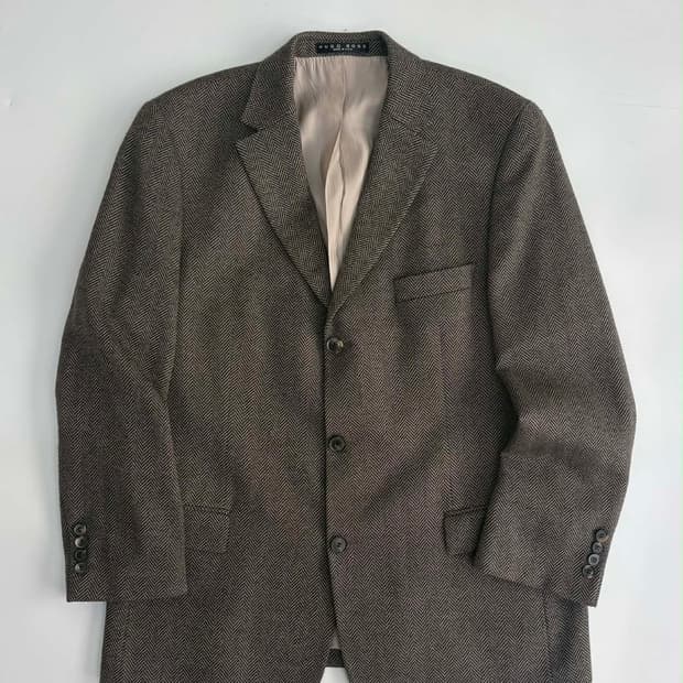 [M] 휴고 보스 90s 미제 헤링본 울 블레이져 자켓