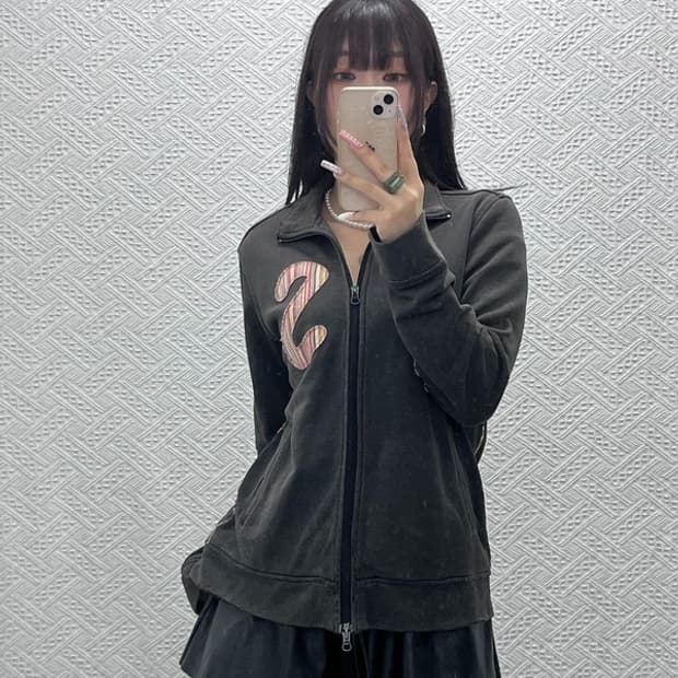 폴스미스 빈티지 보헤미안 히피 로고 집업 자켓 L C13199
