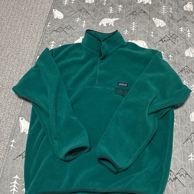 [L] 파타고니아 신칠라 풀오버 플리스 에메랄드 틸 그린