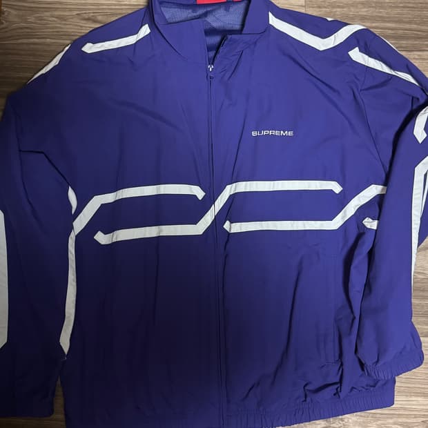 슈프림 인셋 링크 트랙 자켓 퍼플 L - 24SS 