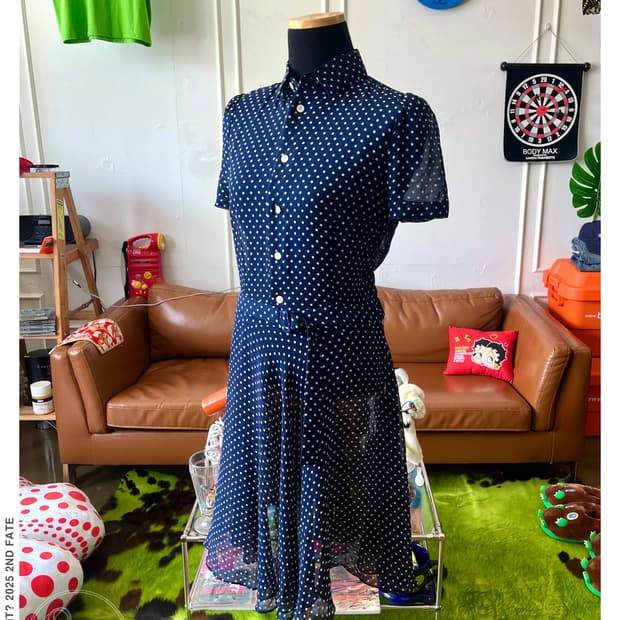 Polo Ralph Lauren Belted Dot One-Piece