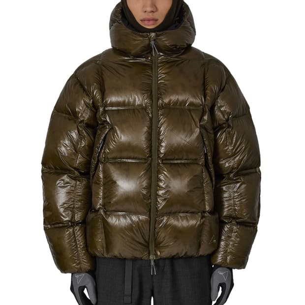 로아 큐브 패딩 올리브