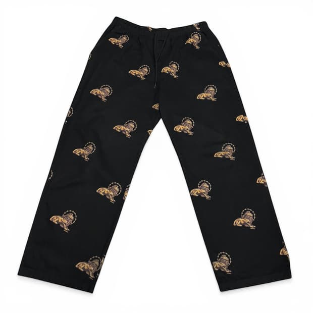 L 위캔더스 블랙 사자 킹 팬츠