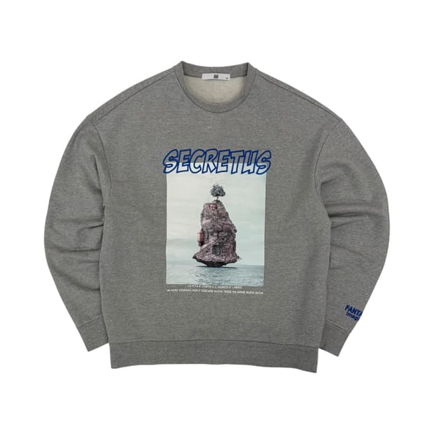 지오송지오 프린팅 맨투맨 그레이 100