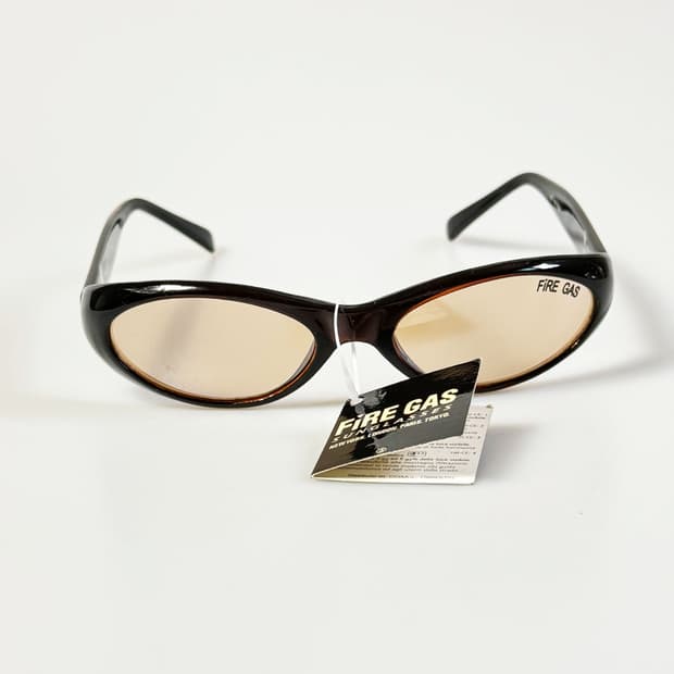 90s FIRE GAS 볼드 오벌 프레임 빈티지 틴트 선글라스