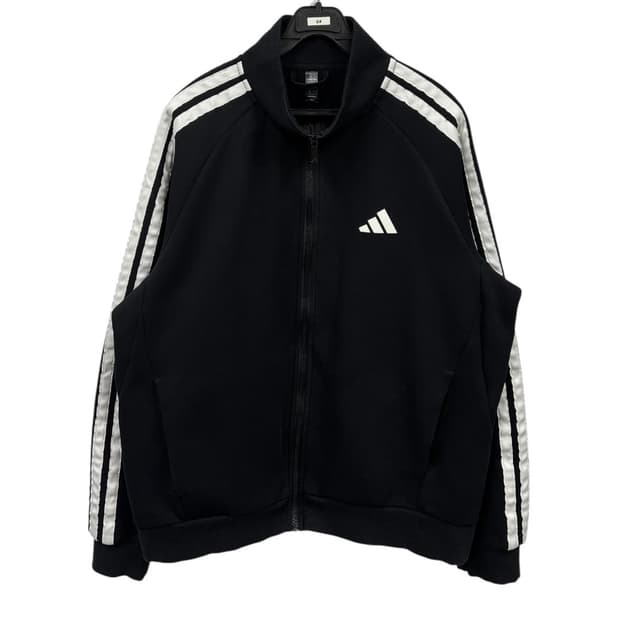 아디다스 백로고 레터링  트랙탑 후