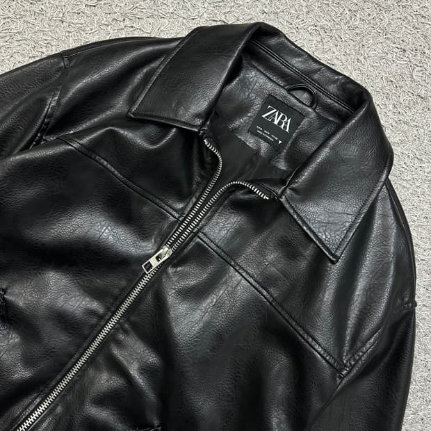 [95] 자라 레더자켓