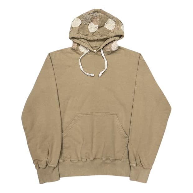 아노니모아노니마 패치워크 스웻 후드티 베이지 2