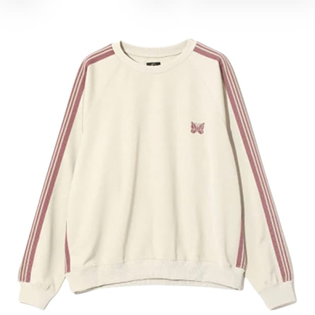 [XL] 니들스 폴리 스무스 트랙 크루넥 셔츠 아이보리